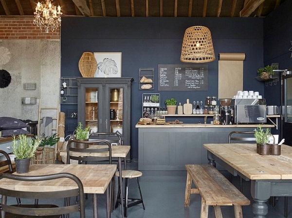 Thiết kế nội thất quán cafe theo phong cách Vintage hiện đại